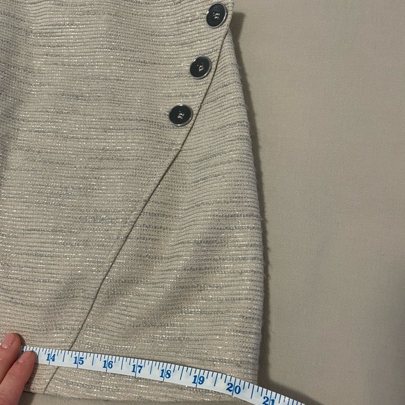 Ted Baker Skirt light grey metallic size 2 - Picture 10 of 11